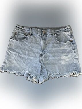 American Eagle Outfitters Light Blue Denim Frayed Hem Shorts